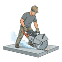 Concrete Cutting icon